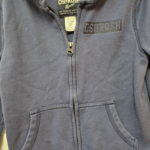 OshKosh B'gosh Fleece Logo Zip-Up Hoodie - Toddler - Picture 2 of 8